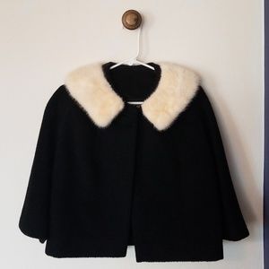 Vintage, fur collared jacket